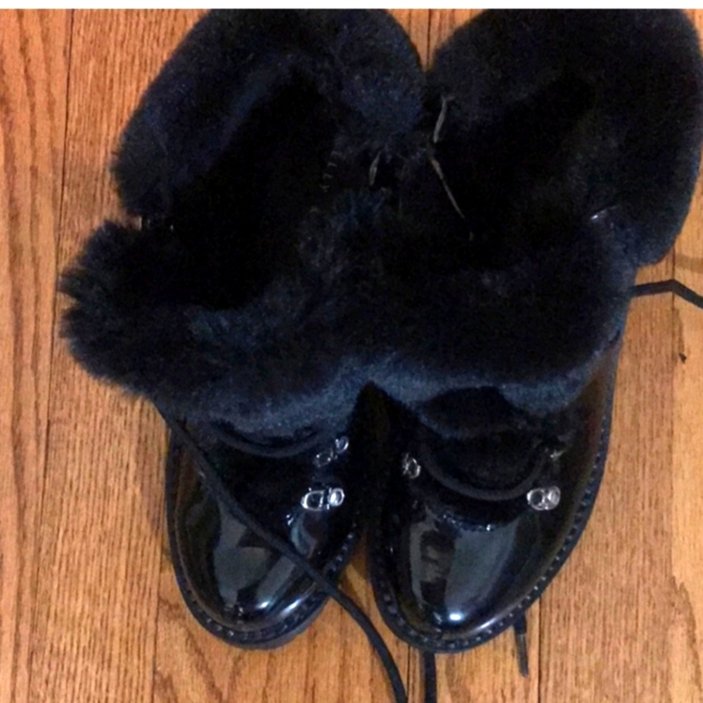 Black Fur-Lined Boots